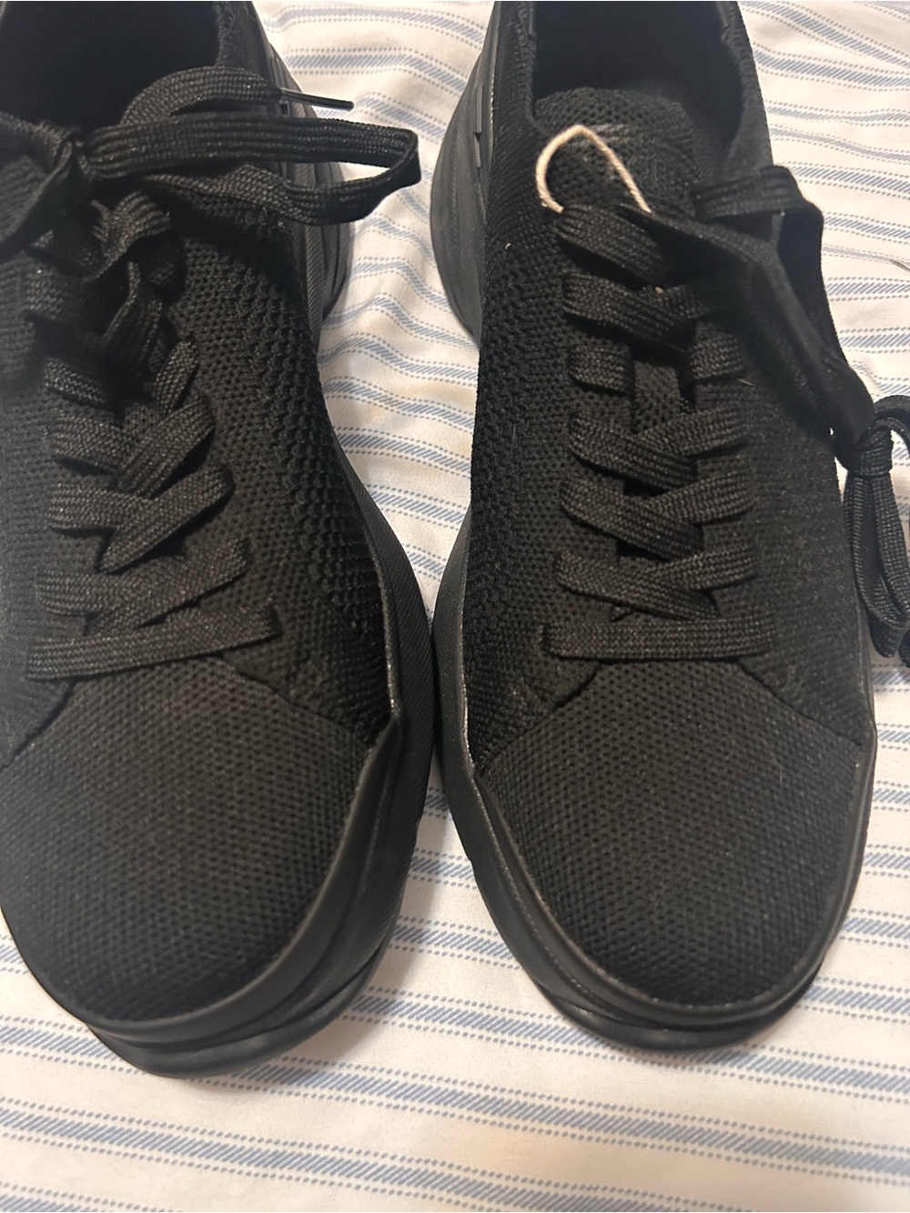 Neil Barrett Black Knit Low-Top Sneakers